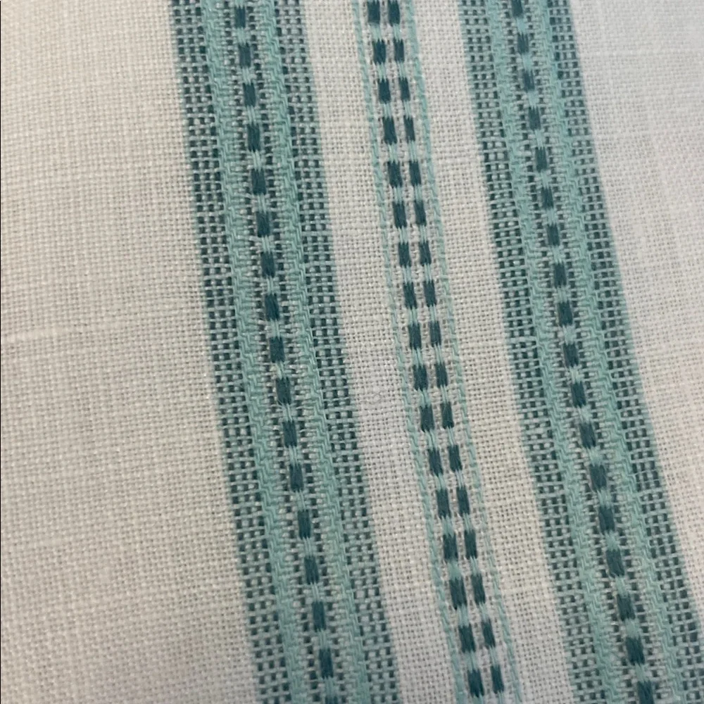 Cubavera White Shirt with Blue Stripes